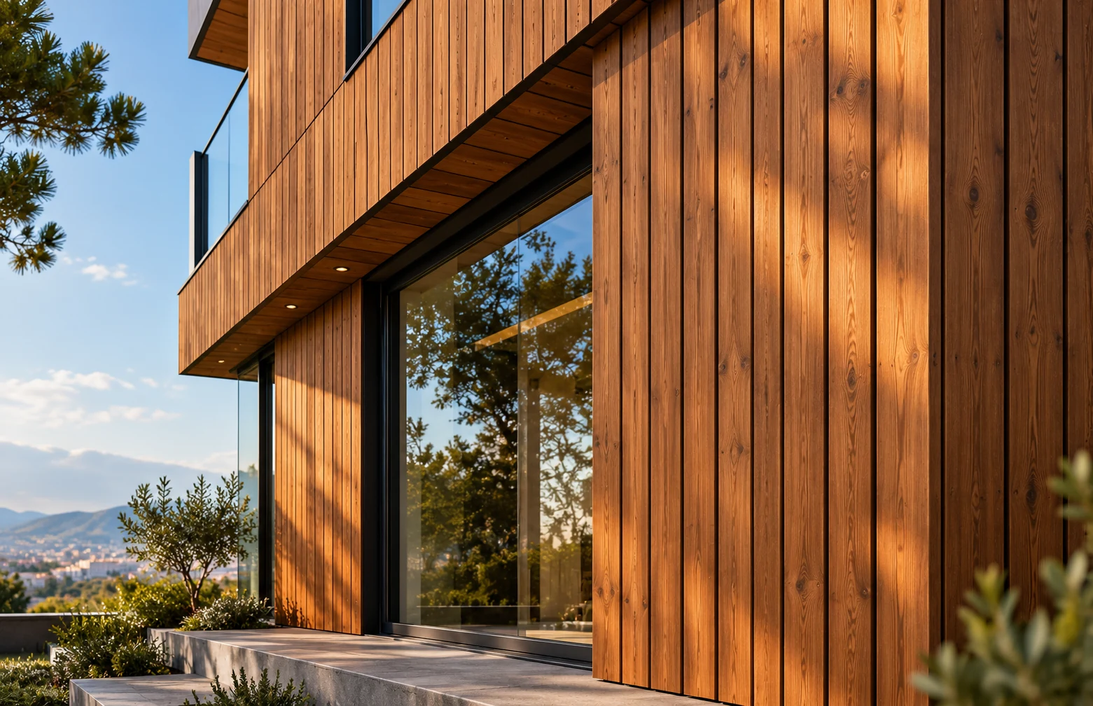 thermowood finnish building facade